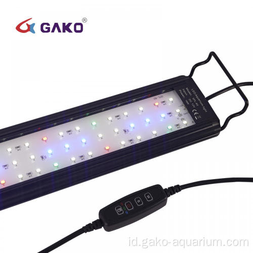 Lampu akuarium LED air tawar spektrum penuh dengan timer